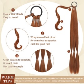 Sofeiyan Long Braid Ponytail Extension with Hair Tie,Ponytail Extensions