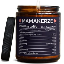 Muttertag Geschenk | Mamakerze Kaffee Duftkerze | Handgemacht aus Sojawachs | In Geschenkbox | Beste Mama Geschenk Idee | Waldspaziergang
