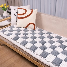 Flying Paws Dog Couch Cover Protector, Couch Cover for Dogs Washable Pet Bed Couch Cover, Pet Friendly Sofa Cover for Large Dogs (Blue-Grey, 27 * 70 inch)