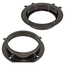 Tomzz Audio 2808 Speaker Rings Holders for Citroen Fiat Peugeot Jumpy Scudo Expert 2007 Repair Kit Front Door Plastic Black for 165 mm DIN Speaker
