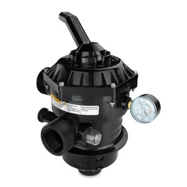 Pureline 1-1/2 Inch 6-Way Clamp Style Replacement Pool and Spa Sand Filter, PL0700, Compatible with Pentair Top Mount Valve Sand Filters Model 262506