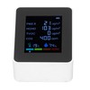 Luftqualitätsmonitor CO2-Messgerät, Multifunktionales 6-in-1-CO2-Messgerät Luftqualitätsmonitor Temperatur PM2,5 TVOC HCHO-Detektor USB-Aufladung,
