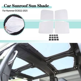 autotrim000 Glass Roof Sun Shade Sunroof Blind Sunshade UV Block For Hummer EV 2022-2025 4PC