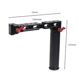 CS PRIORITY Quick Release Mount Dual Handle Grip Gimbal Monitor 1/4 Extension Handlebar for DJ Roni RS2/RSC2 Handheld Gimbal Monitor Mount Extension Bracket (Dual Handgrip Set)