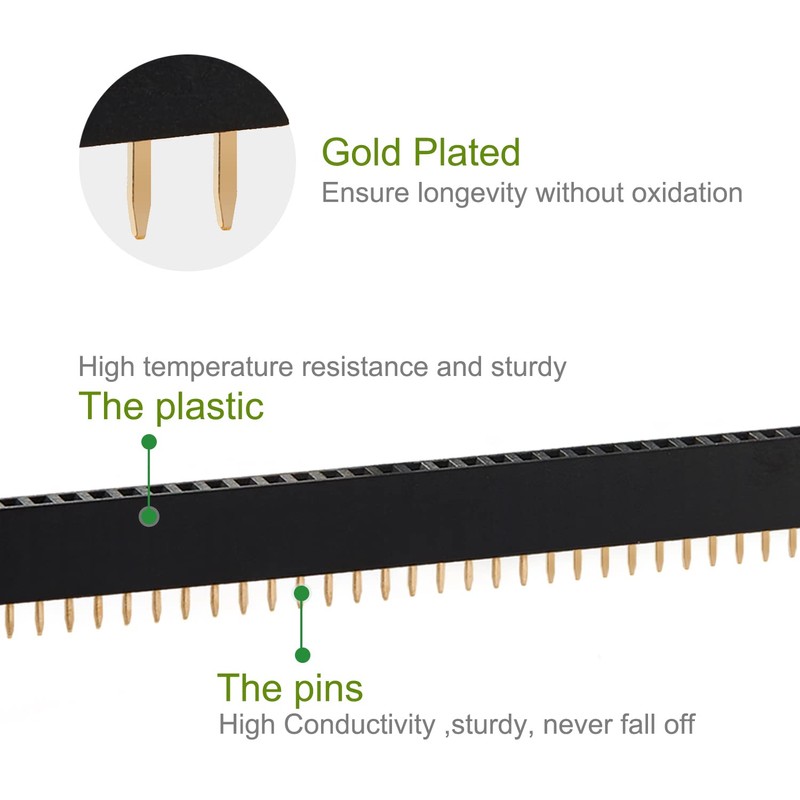 CHANZON Pin Header Pin Header 40 Pin x 10 Pieces