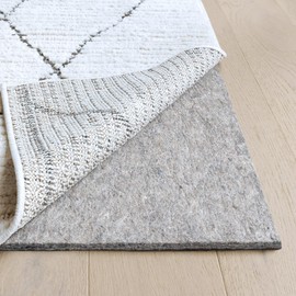 RUGPADUSA - Classic Non-Slip Plus - 6'x9' - 3/8" Thick - Felt & Rubber - Dual Surface Non-Slip Rug Pad - Cushioning Felt for Extra Comfort - Safe for All Floors and Finishes