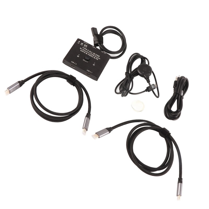 USB C Bi Directional Switcher 2 in 1 Out 1