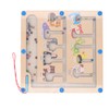 Magnetic Color and Number Maze Board Early Education Wooden Matching