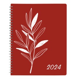 Blueline 2024 DuraGlobe Monthly Planner, 14 Months, December 2023 to January 2025, Twin-Wire Binding, 8.875" x 7.125", Bilingual, Joyful Design (C230.F83BT-24)
