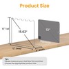 OKPOW Acrylic Shelf Dividers for Closet Organization - 10" Tall