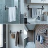 Telescopic Suction Towel Rack No Drill Space Aluminum 15.7-30.7IN