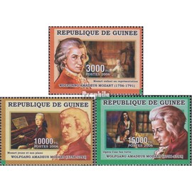 Guinea 4275-4277 (complete.issue.) unmounted mint/never hinged ** MNH 2006 Mozart (Stamps for collectors) music/dance