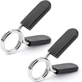 Hididi 1 inch (25 mm) Barbell Spring Clip Collars,Great for 1'' Diameter Bar Clip Clamps for Dumbbell Ordinary Barbell Spring Lock Collars for Weightlifting & Strength Training 2PACK