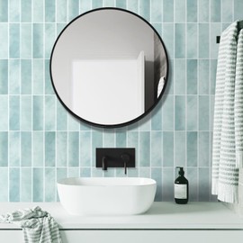 AdoDecor Peel and Stick Tile，New Upgrade Thicker Design Self Adhesive 12" x 12" Large Premium Peel and Stick Backsplash for Kitchen (Mint Green).