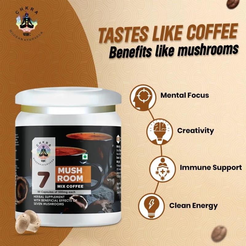 Xtrakt Polvo Café Mezcla 7 Hongos 55 Porciones 100g
