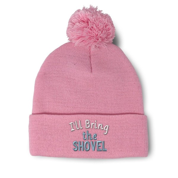 Pom Pom Beanies for Women I'll Bring The Shovel Skull