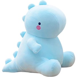 MOTTOYS Dinosaur Plush Toys - 12" Stuffed Plushies - Soft Pillow for Home Decorations - Hugging Figures for Boys and Girls - Cute Animal Toys for Fans - Ideal Sleep and Play Companion (Blue)