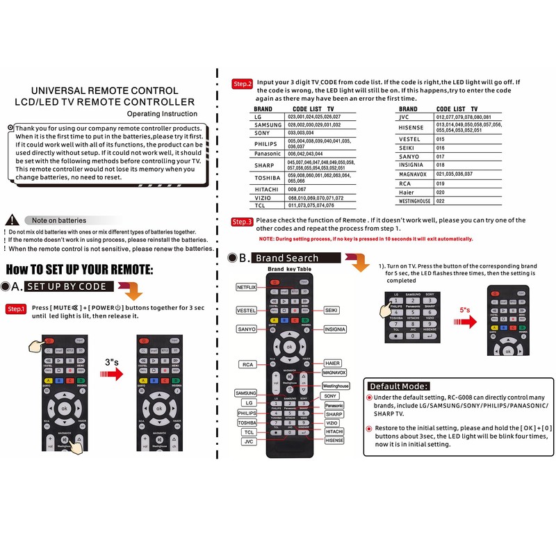 Universal TV Remote for All TV Remotes, Backlit Universal Remote