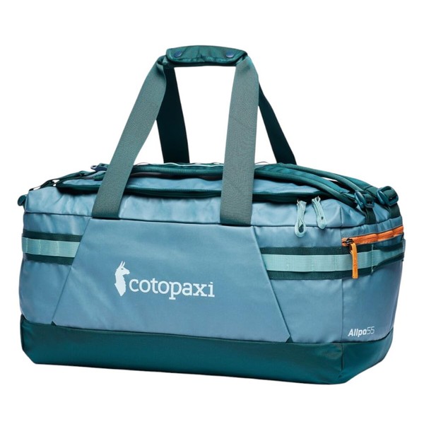 Cotopaxi Allpa Getaway 55 L Duffel, Blue Spruce and Abyss