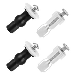Toilet Seat Fixing Toilet Seat Fixed Screw - 4-Piece Toilet Seat Dowel Set, 14-18 mm Toilet Lid Attachment, Toilet Seat Replacement Parts, Toilet Seat Fixed Screw, Toilet Seat Dowel Set