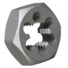 Drill America 1-1/2"-12 Carbon Steel Hex Rethreading Die, DWT Series