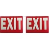 Exit Sign Glow-in-The-Dark Exit Sign, 12 by 8 Inches, Photoluminescent