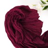 1 Pack Burgundy Cheesecloth Table Runner 10FT Boho Gauze Rustic