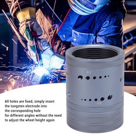 Tungsten Electrode Sharpener Grinder Head, TIG Welding Tool with Cut Off Slot, 10pcs Double Diamond Wheels, TIG Tungsten Electrode Sharpener Head Tool for Most Rotary Tool