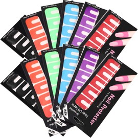 120 Pieces Peel Off Nail Stickers Tape Spill-Proof Stickers Plastic Nail Polish Protector for Nail Painting Decoration