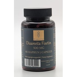 Disanvita® Fisetin Laboratory Tested Premium Quality 500 mg Capsules with 99.7% Purity