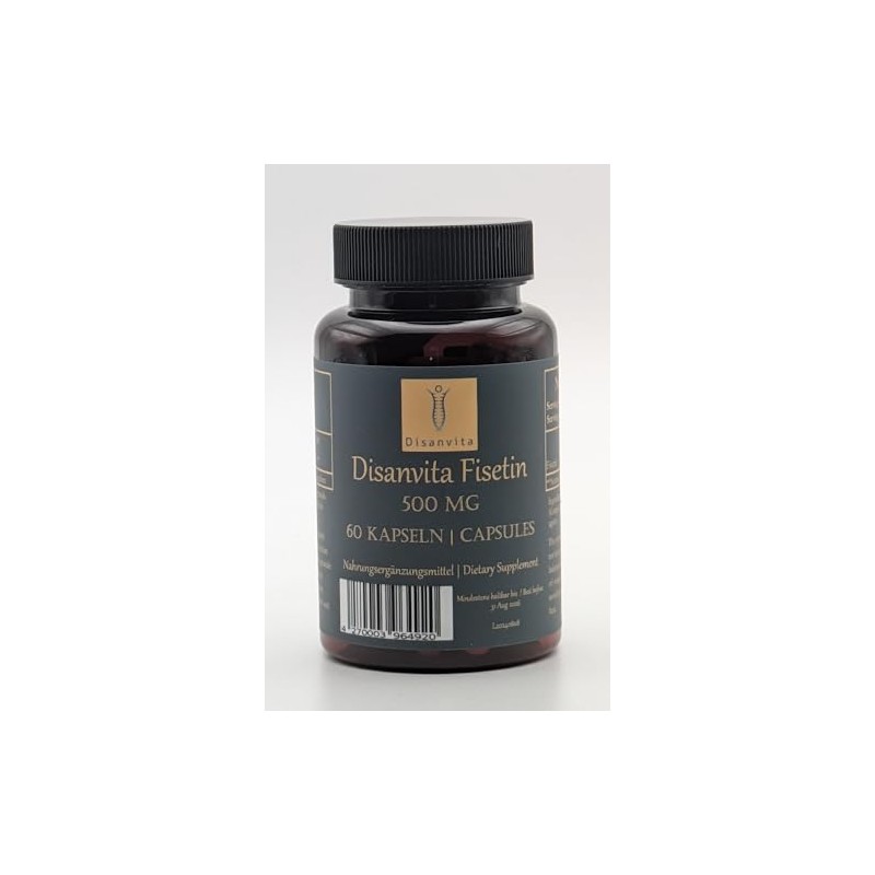 Disanvita® Fisetin Laboratory Tested Premium Quality 500 mg Capsules with
