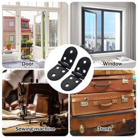 Flip Hinges, 4 Pcs 180 Degree Folding Flip Hinges, Folding Table Butler Tray Flap Hinges, Folding Table Cabinet Wardrobe Doors Timber Wooden Box, Home Furniture Hardware