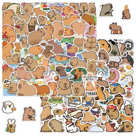 Capybara Water Dolphin Sticker Set, 150 Pieces Cute Animal Stickers, Animal Stickers, Children's Sticker Set, Cute Decoration for Car, Laptop, Skateboard, Bicycle, Moped, Motorcycle, Bicycle, Computer