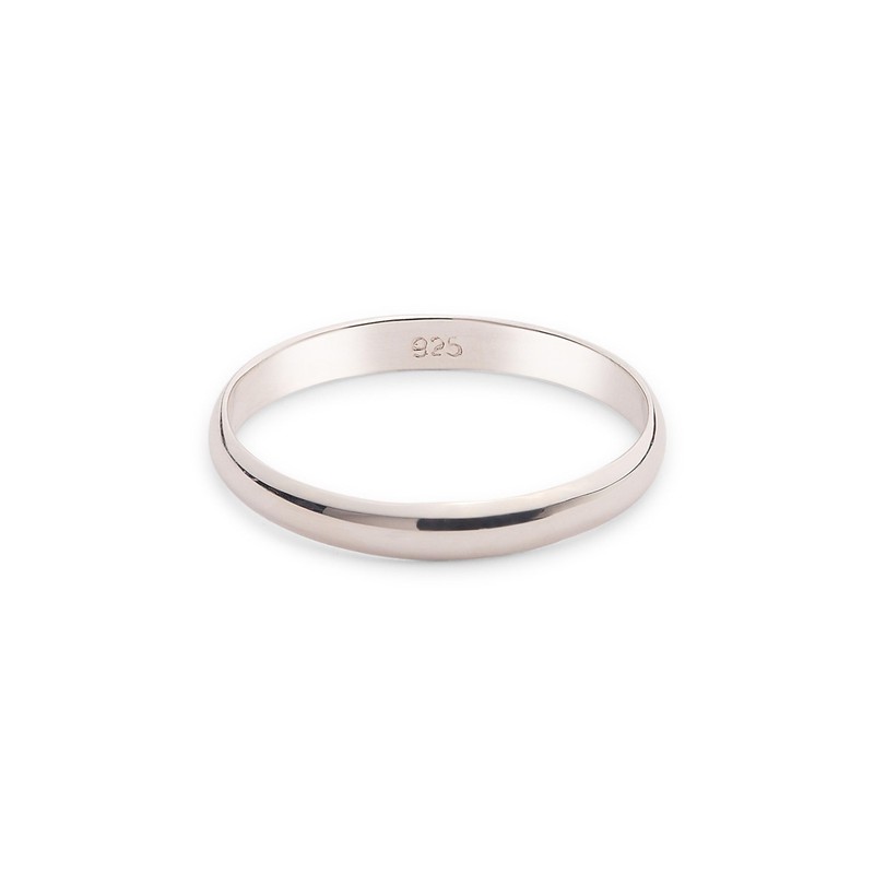 Sterling Silver Ring 3mm Band In Sizes G-Z (R)