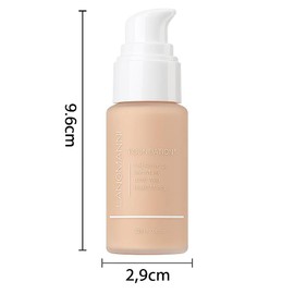 Oil-Control Matte Liquid Foundation – Full Coverage, Long-Lasting & Lightweight Formula – Shine-Free, Pore-Blurring, Sweat-Resistant Makeup – For Oily & Combination Skin, 1 Fl Oz (02Nude)