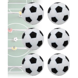 KEMUZ Set of 6 table football balls, high quality quiet table football for children, 23 mm, for football table, table football and table football, table football balls, football table, children's