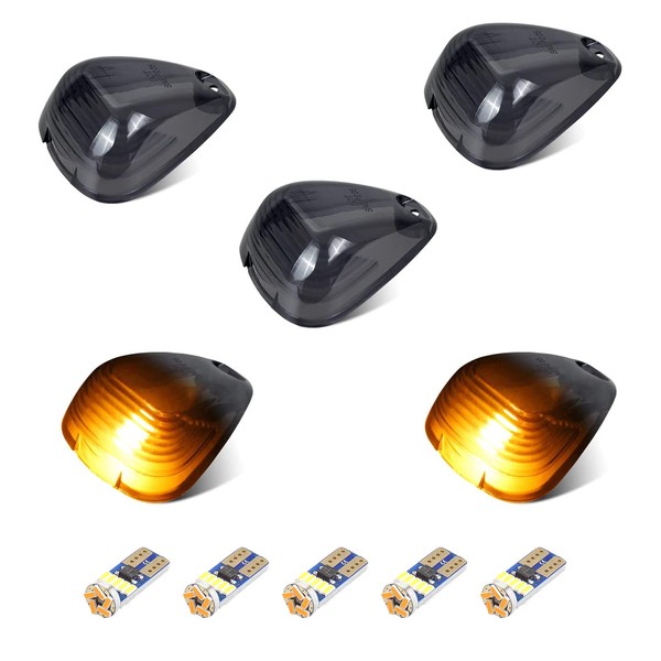LIUJJYH LED Cab Lights Smoked Lens Roof Top Clearance Marker