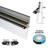 Gordon Glass® 29" Chrome Framed Shower Door Replacement Drip Rail