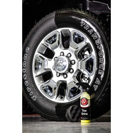 Adam's SiO2 Infused Tire Shine Plus 16oz - Achieve a Lustrous, Dark, Long Lasting Shine - Non-Greasy and No Sling Formulation Infused With SiO2 For Increased a Longer, Durable Shine (Refill Kit)