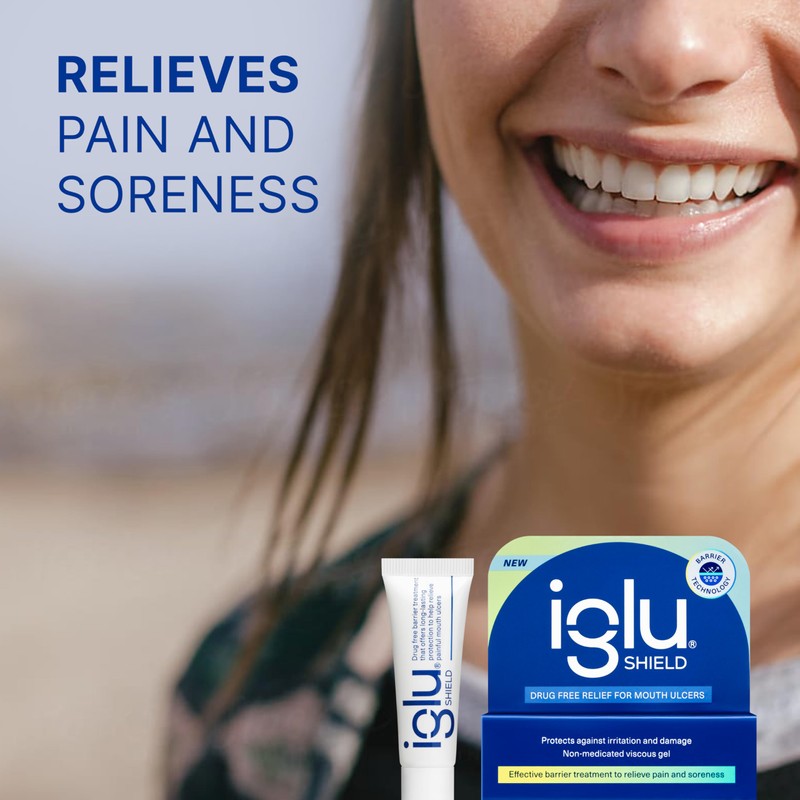 Iglu Shield Non-Medicated Mouth Ulcer Treatment. Effective Barrier to Protect