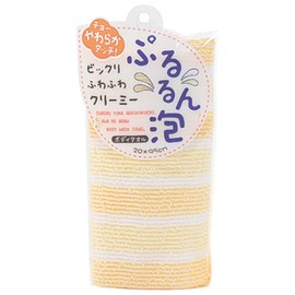 Nippon Kogyo Pururun Foam Body Towel, Yellow