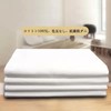 Flat Sheet 100% Cotton All 5 Sizes White (Single, White)