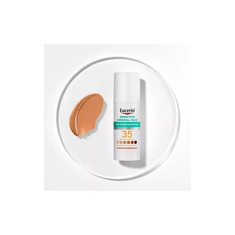 Eucerin Protector Solar Sunscreen Mineral con Color SPF 35 UVA