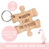 Daddy I love you to pieces | Jigsaw shaped keyring