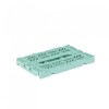 Ay-Kasa Folding Crate, Sturdy Folding Box, Plastic, Stackable, Ocean, Mini