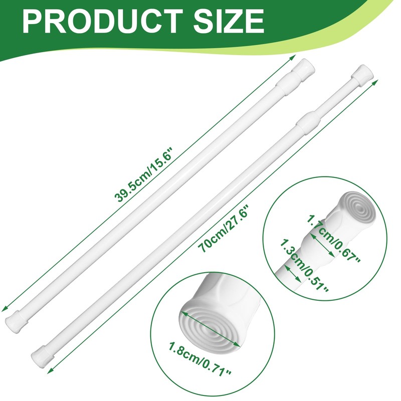 Murtenze 2 Pack Window Security Bar, Adjustable Sliding Glass Door