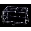 CiCixixi Transparent Acrylic Terrarium, 360° View, for Reptiles and Insects,