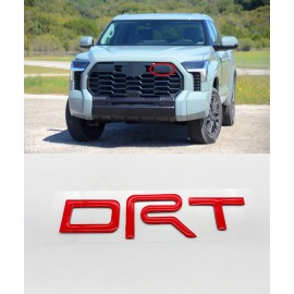 CUSTOM EMBLEM GRILL INSERT EMBLEM Fit 2022 2023 TUNDRA  SR5 4X4 3D TRD  (Gloss Red Domed)