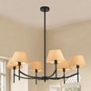 Haolaike 39 Inch Boho Chandelier Light Fixture 6 Lights Adjustable