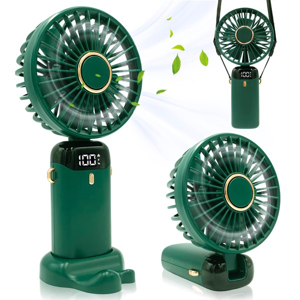 Portable Foldable Handheld Fan, 3000 mAh USB Rechargeable Fan with